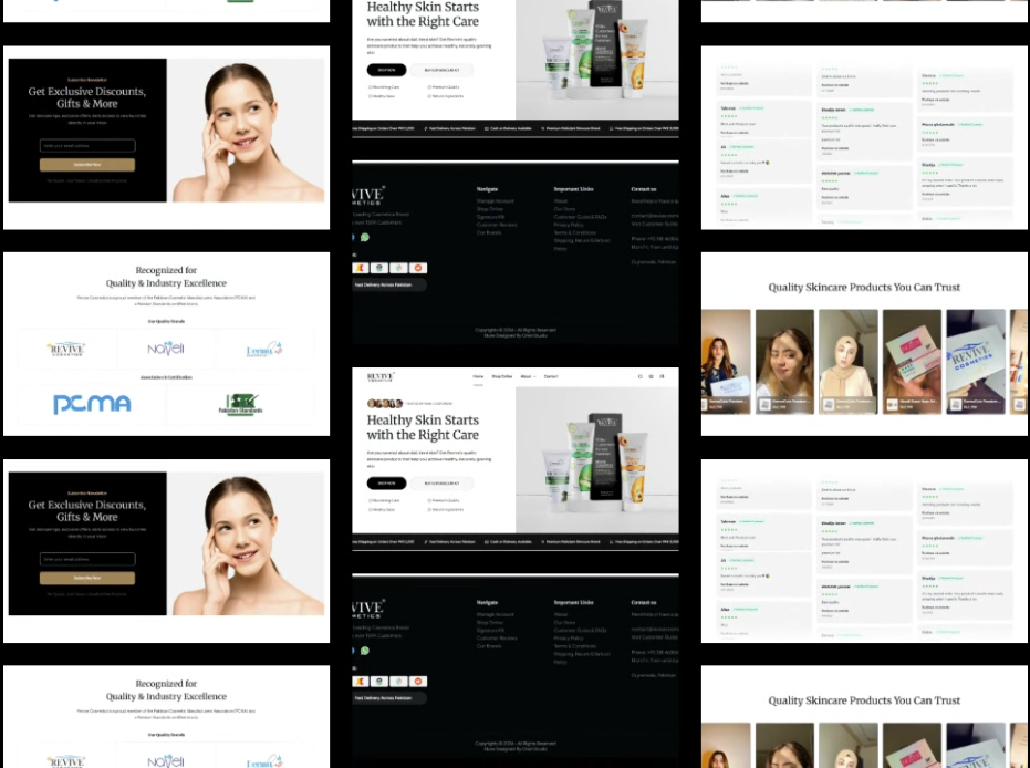 Revive Cosmetics ecommerce store case study